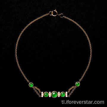 Babae Natural Green Charm Jade Bangles